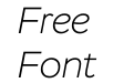 Stem Extra Light Italic Stem Extra Light Italic