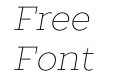 TT Slabs Thin Italic TT Slabs Thin Italic