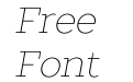 TT Slabs Thin Italic TT Slabs Thin Italic