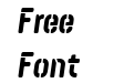 Targo 4F Stencil Italic Targo 4F Stencil Italic