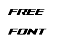 Tigershark Condensed Italic Tigershark Condensed Italic