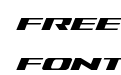 Tigershark Expanded Italic Tigershark Expanded Italic