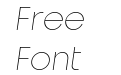 Unigeo32 Trial Extralight Italic Unigeo32 Trial Extralight Italic