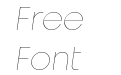 Unigeo32 Trial Thin Italic Unigeo32 Trial Thin Italic
