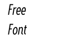 Wasabi Cond Book Italic Wasabi Cond Book Italic