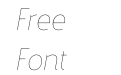 Wasabi Thin Italic Wasabi Thin Italic