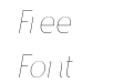Wasabi Thin Italic Wasabi Thin Italic