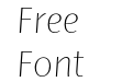 Ador Hairline Extra Light Italic