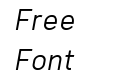 Aftetir Light Italic Aftetir Light Italic