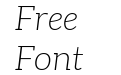 Aleo Extra Light Italic Aleo Extra Light Italic
