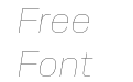 Alfabet Hairline Italic Alfabet Hairline Italic