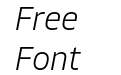 Allotrope Extra Light Italic Allotrope Extra Light Italic