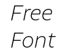 Altivo Extra Light Italic Altivo Extra Light Italic