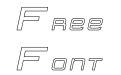 American Sensation Hollow Italic American Sensation Hollow Italic