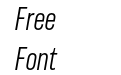 Americane Cond Light Italic Americane Cond Light Italic