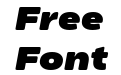 Amfibia Black Wide Italic Amfibia Black Wide Italic
