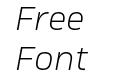 Amfibia Light Expanded Italic Amfibia Light Expanded Italic