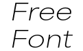 Area Extended Thin Italic Area Extended Thin Italic