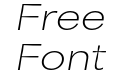 Area Inktrap Extended Thin Italic Area Inktrap Extended Thin Italic