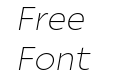 Ariana Pro Ultra Light italic