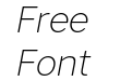 Artico Soft Extra Light Italic Artico Soft Extra Light Italic