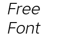 Artico Soft Light Italic Artico Soft Light Italic