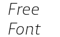Ashemore Ext Light Italic Ashemore Ext Light Italic