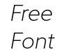 Atwic Light Italic Atwic Light Italic