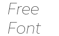 Azo Sans Thin Italic Azo Sans Thin Italic