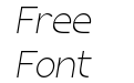BANDICO Thin Italic BANDICO Thin Italic
