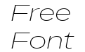 BD Megatoya Extended Extra Light Italic BD Megatoya Extended Extra Light Italic