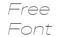 BD Megatoya Extended Thin Italic BD Megatoya Extended Thin Italic