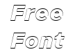 BD Megatoya Outline Black Italic
