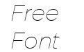 BD Megatoya Thin Italic BD Megatoya Thin Italic