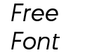 BT Beau Sans Light Italic