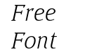 BUOZZI Light Italic BUOZZI Light Italic