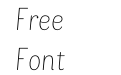Bakewell W05 Thin Narrow Italic Bakewell W05 Thin Narrow Italic