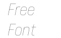Bebas Neue Pro Expanded Thin Italic