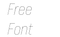Bebas Neue Pro Semi Expanded Thin Italic
