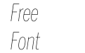 Benton Sans Compressed Thin Italic Benton Sans Compressed Thin Italic