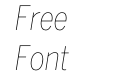 Benton Sans Condensed Thin Italic