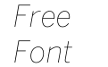 Benton Sans Thin Italic