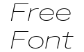 Benton Sans Wide Extra Light Italic Benton Sans Wide Extra Light Italic