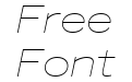 Benton Sans Wide Thin Italic Benton Sans Wide Thin Italic
