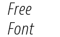 Bernina Sans Condensed Light Italic Bernina Sans Condensed Light Italic