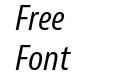 Bernina Sans Condensed Regular Italic Bernina Sans Condensed Regular Italic