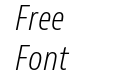 Bernino Sans Condensed Light Italic Bernino Sans Condensed Light Italic