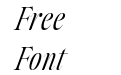 Between Century Italic Serif Between Century Italic Serif