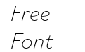 Bilo Extra Light Italic Bilo Extra Light Italic