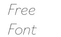 Bilo Thin Italic Bilo Thin Italic